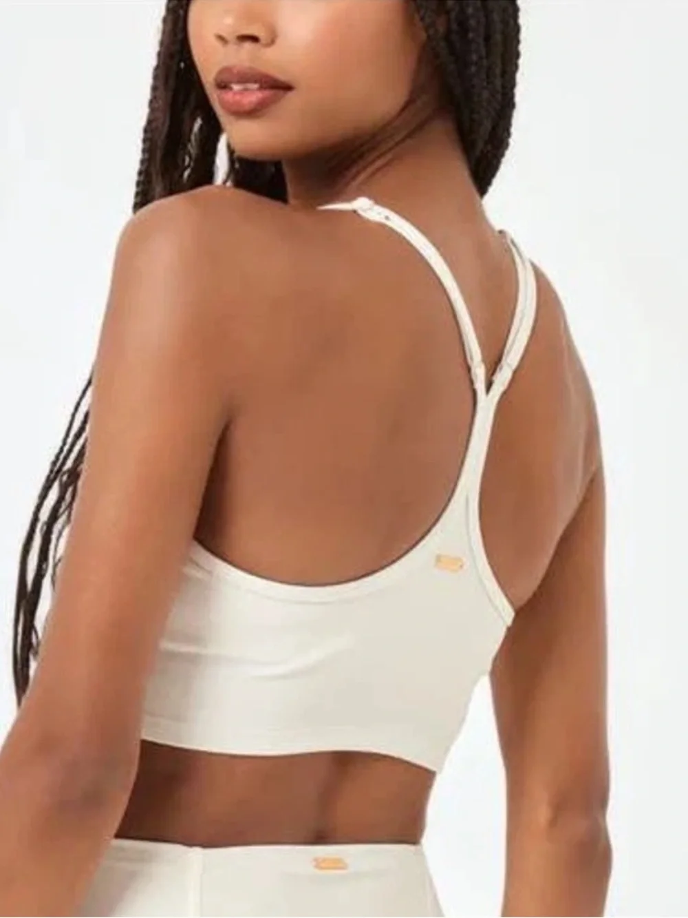 L*Space Active White Revel Top (Large)